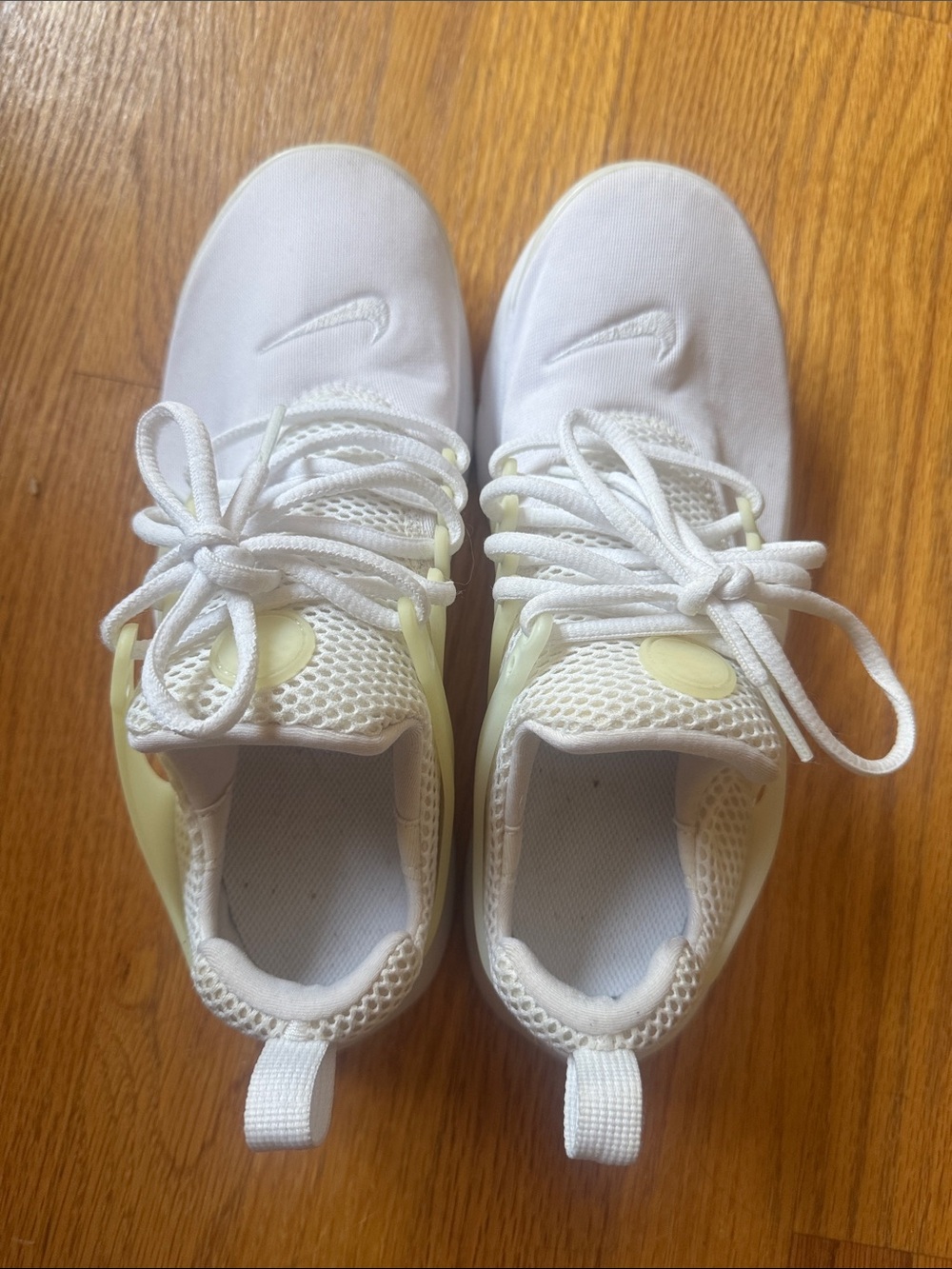 Nike White Athletic Sneakers with Subtle Cream Accents